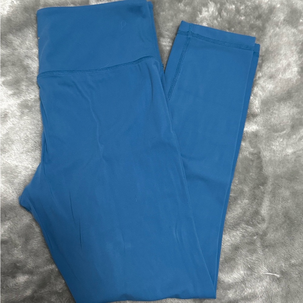 EUC Zyia Carolina Blue Soft n Snug leggings sz 6-8